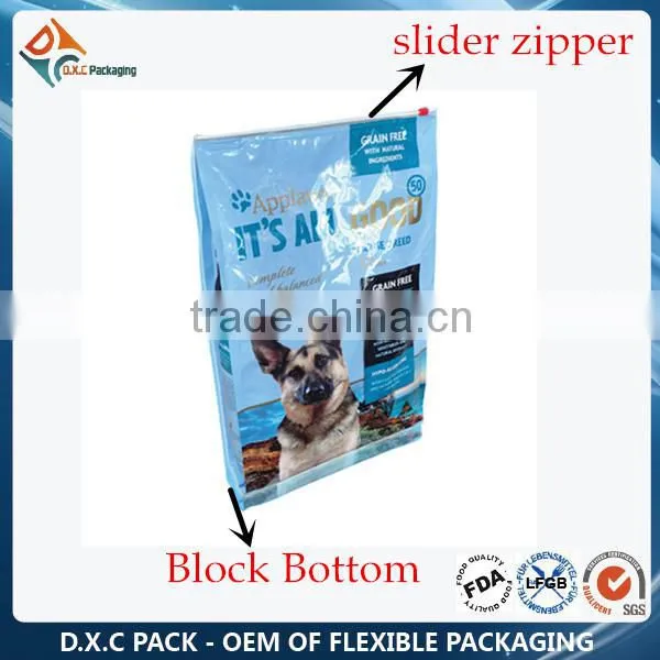 Factory Price Slide Zip Lock Plastic Bag For Dog Food photo-4