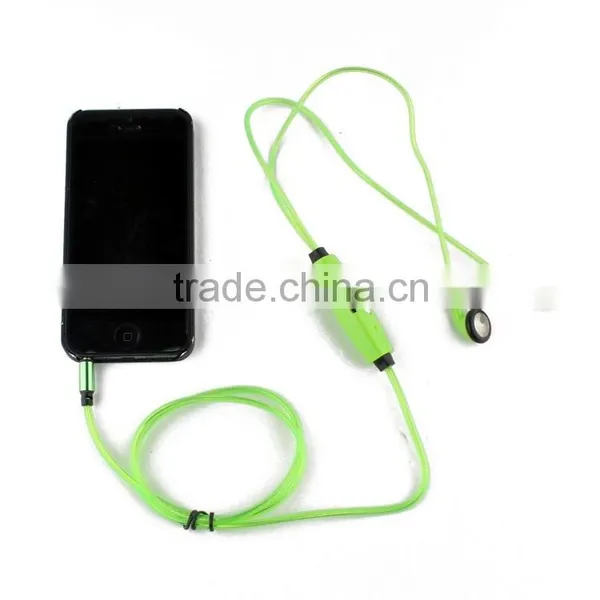Cheap LED Light Earphones With Mic LED Earphones For Mobile Phone Mp3 Player photo-4