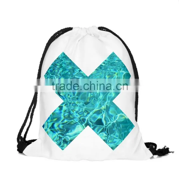 Brand New Hot Sale Custom 3D Print X Promotion Kids Drawstring Backpack Wholesale photo-4