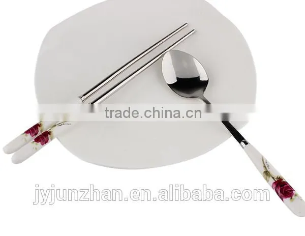 Ceramic Chopsticks With SS410 and Low Price Made by Junzhan Factory Directly photo-2