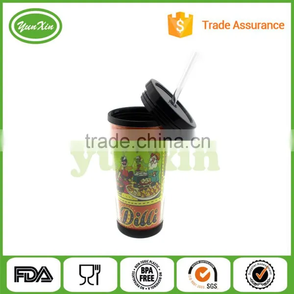 450ML Popular Promotional Customized Plastic Tumbler Beverage Cup photo-2