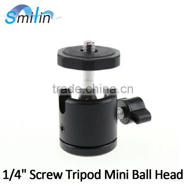 Factory 1/4" Screw Tripod Mini Ball Head for DSLR Camera Camcorder Light Bracket Swivel Quality Choice
