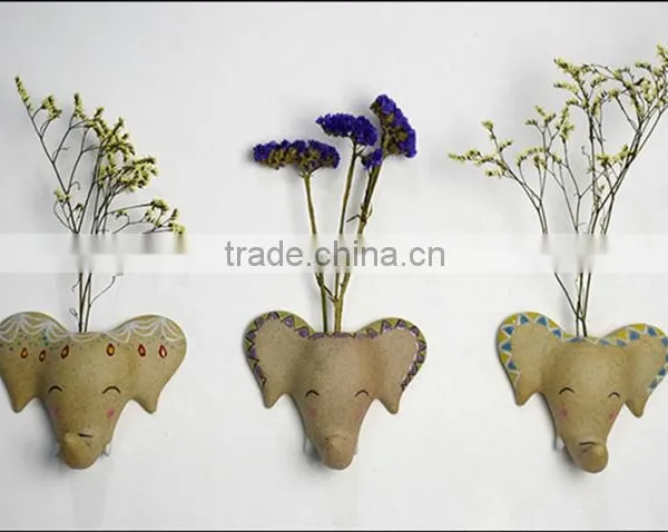 Creative Hand-painted Ceramic Vase Flower Animals Hanging Aromatherapy Bottles HY067102 photo-4