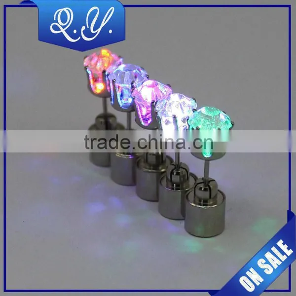 Fashion Party Club Multi-color Flashing Led Earrings,wholesale Christmas Flashing Earrings Lighted photo-2