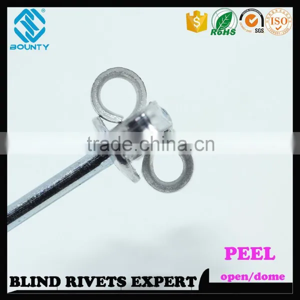 HIGH QUALITY OPEN END FACTORY TRUSS HEAD ALU/ST PEEL RIVETS photo-5