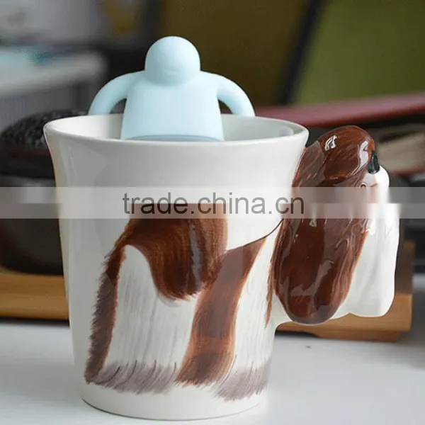 Tea Accessory Office Tea Accessories Special Design Human Shape Tea Infuser Rubber Infuser Tea Filter Musical Tea Stainer photo-3