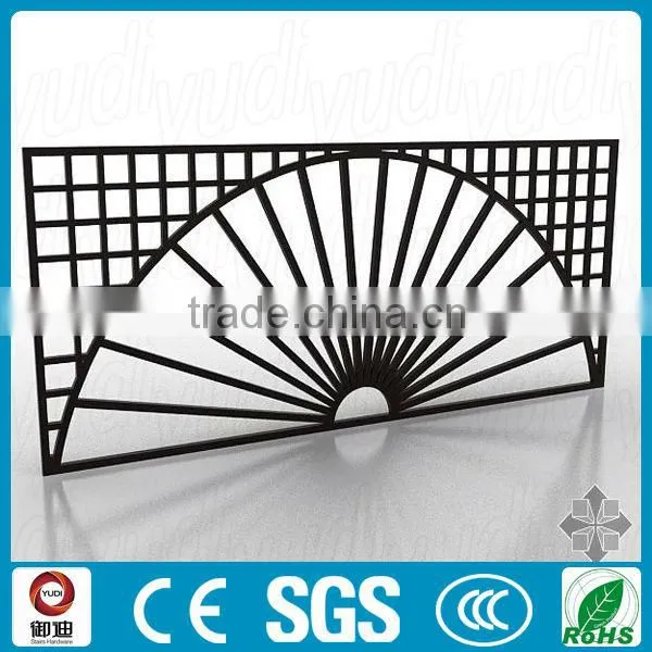 Decorative Black Color Wrought Iron Laser Cut Hanging Room Divider photo-4