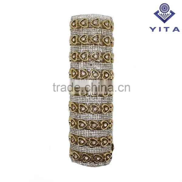 Glue Back Crystal Hot Fix Rhinestone Mesh Sheet Trimming for Shoe and Cloth photo-4