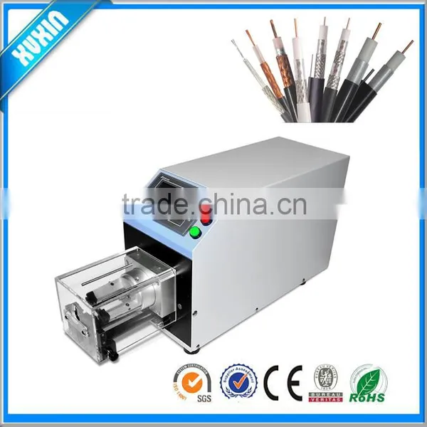 Coaxial Cable Stripping Machine ; High Quality Semi-automatic Coaxial Wire Stripping and Cutting Machine X-504TZ
