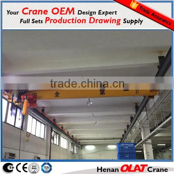 0.5~5ton Electric Small Single Girder Mobile Eot Crane
