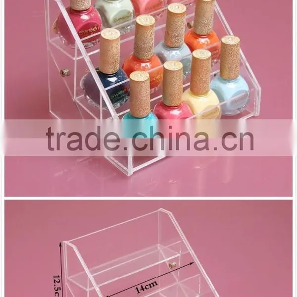 Acrylic Clear Nail Polish Storage Box Plastic Display Box for Nail Polish photo-6