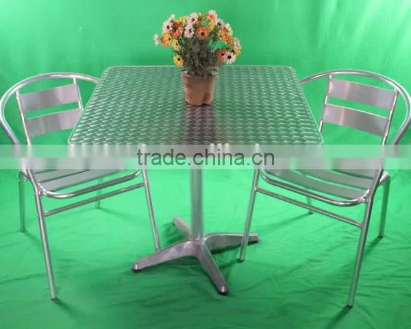Cheap Table Chairs Aluminum Outdoor Dinning Restaurant Set YC002 YT2