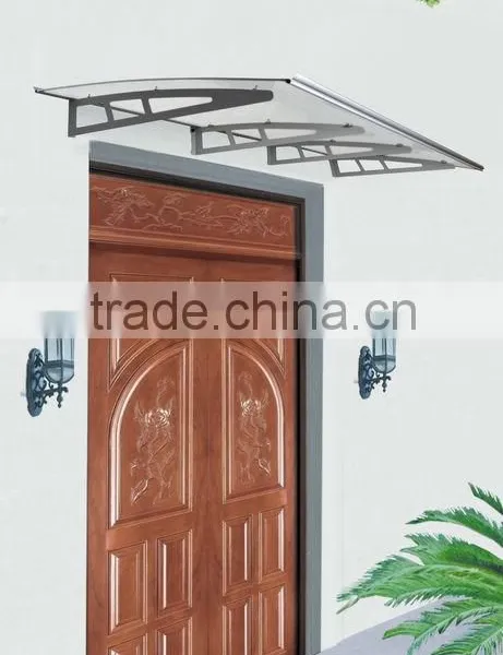 EURO Design Clear Rain Protection Front Door Aluminum Awning Canopy Roof Item No YY100140K photo-4