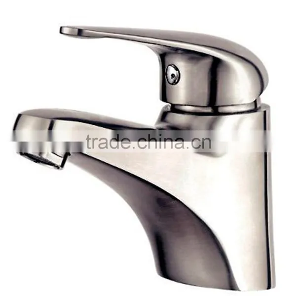 Nickle Color Simple Modern Design High Quality Wash Basin Mixer Tap photo-5