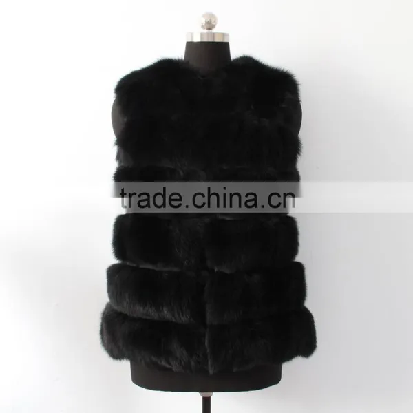 Hot Sale Pretty Good Clothing Brand Showmefur Fox Fur Vest photo-4