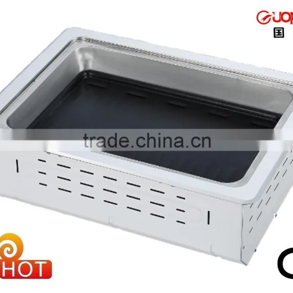 Infrared Barbecue Grill Florabest With Electric Ceramic Burners and Cast Iron Water Tray