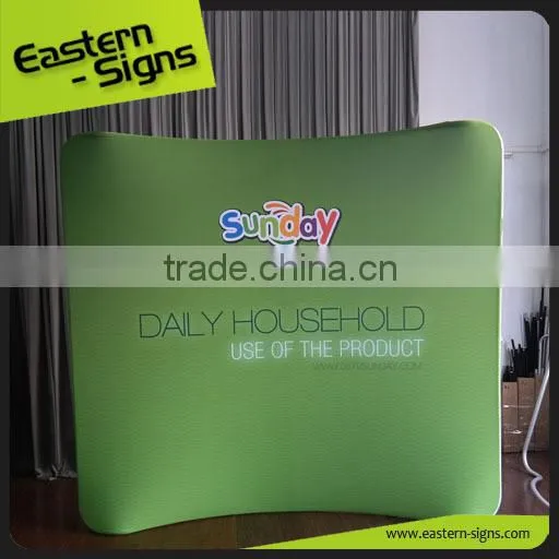 Easy to Install Recyclable Dye Sublimation Tension Fabric Display photo-3
