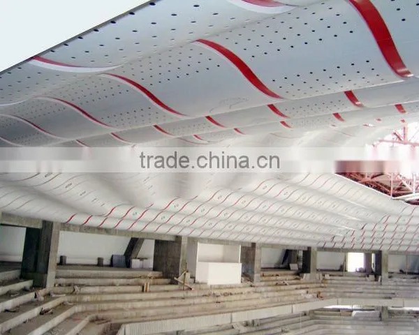 Bolivia Music Hall - Bird Pattern Wave Aluminum False Ceiling Panel