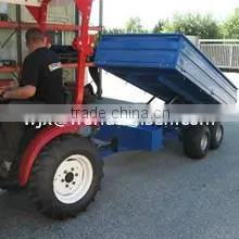 Agriculture Tractor Trailer With Hydraulic Power Unit ATV Dump Trailer Trucks and Atv Log Trailer With Crane photo-6