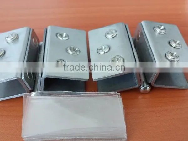 HJ-068 Best Price 10cm Square Stainless Steel Double Hinge China Supplier Glass Hinge photo-4