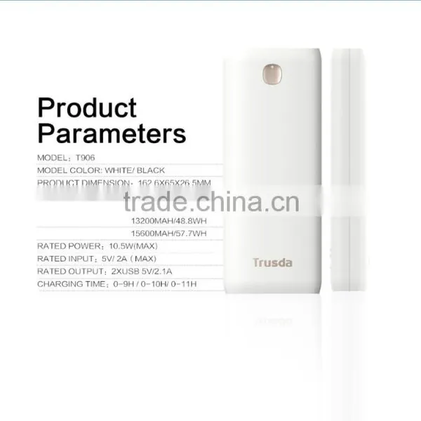 15600mAh Dual USB Ports External Charger Lithium Battry Power Bank With CE FCC ROHS Certifications photo-5