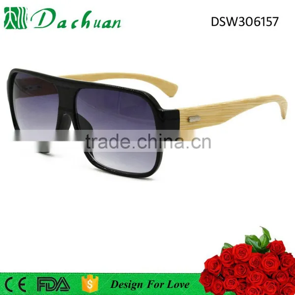 2016 Italy Designer CE Bamboo Sunglasses PC Frame