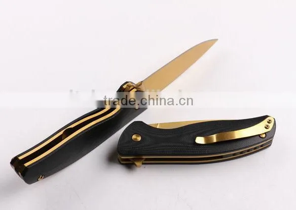 OEM Golden Blades Hunting Military Knife With G10 Handle photo-4