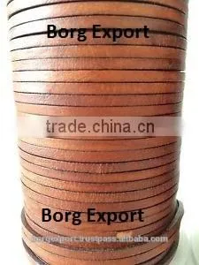 Flat Leather Cords/Genuine Leather From Borg Export photo-2