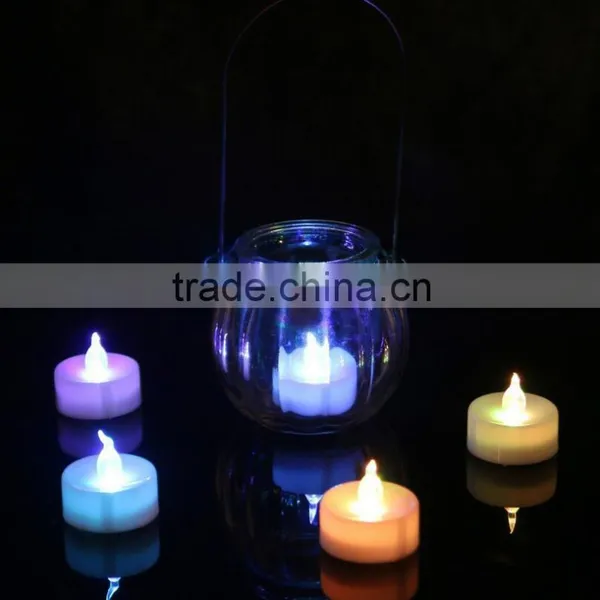 Flashing Led Candle Tea Light With Logo Printing,all Sizes Available 24pcs/set photo-2