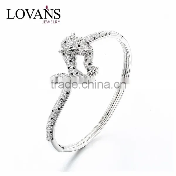 925 Sterling Silver Bangle Bracelet Bangle Stand Designs High Quality Jewelry Sbg384W photo-2