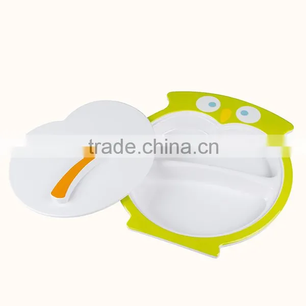 BPA Free Plastic Baby Child Plate and Training Bowl With Animal Design photo-3