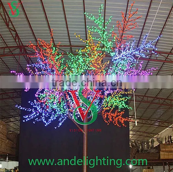 Outdoor Led Cherry Blossom Tree Light, Artificial Cherry Blossom Tree