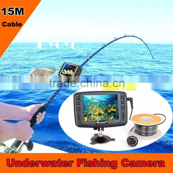 Eyoyo 3.5" Monitor HD 1000TVL Ice/Sea/River Fishing Camera 15M Fish Finder