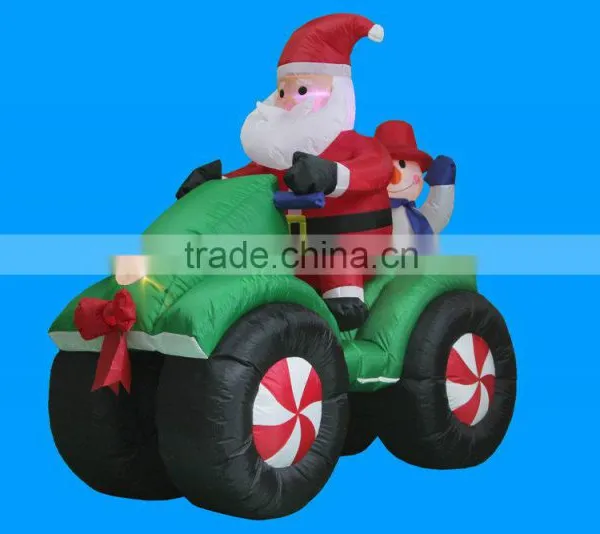 Motor Inflatable Christmas Santa photo-3