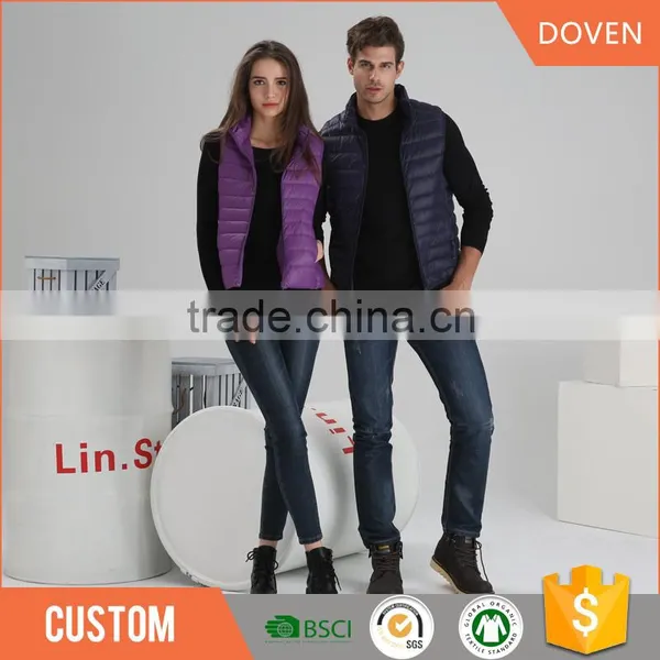 Wholesale Winter Sleeveless Jacket Mens/ Womens Down Vest photo-2