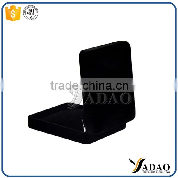Customized Handmade Black Flocking Ring Box Custom Packaging photo-2