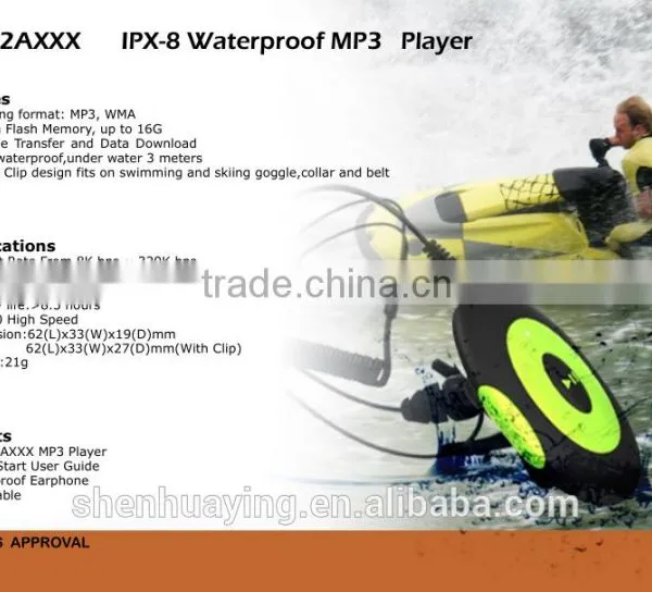 Mini Waterproof Swimming Mp3 Player photo-2
