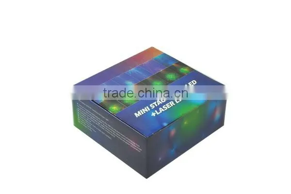 L6408RRGG Mini Laser Light 300mW RGRG 8gobos and 3W Blue LED Light With Remote Control photo-6