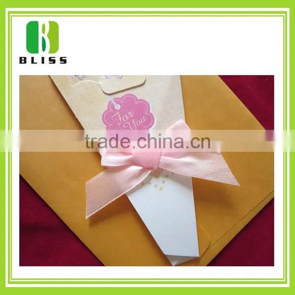 Personalized Holiday Sayings 3d Folding Flower Rose Ribbon Paper Handmade Rose Day Greeting Card photo-4