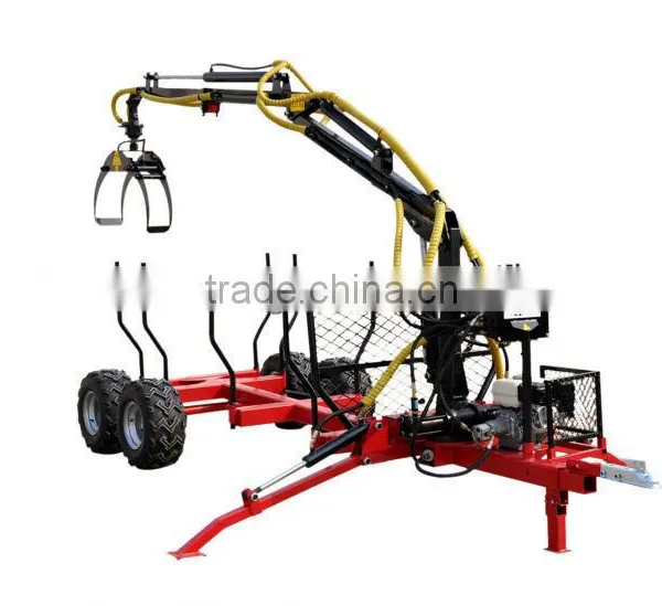 Timber Trailer With Crane