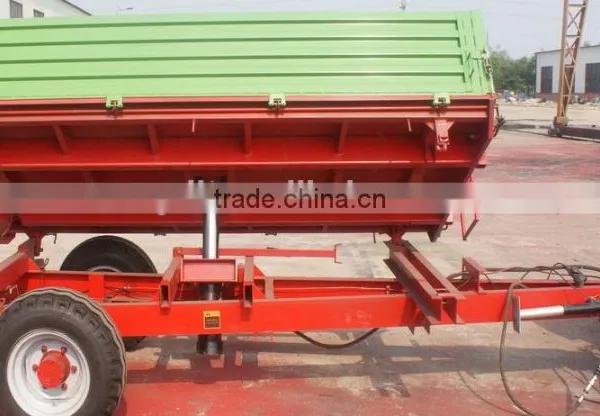 Hot Sale Euro Style Tractor Use Hydraulic 2 Ton, 3 Ton Farm Tipping Trailer, Rear and Side Tipping With CE Certification photo-5