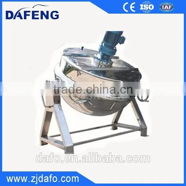 Steam Cooking Kettle With Agitator/double Jacketed Steam Kettles/jacketed Kettle Mixer photo-5