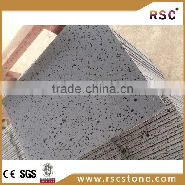 Natural Grey Lavastone Hainan Basalt Stone photo-2