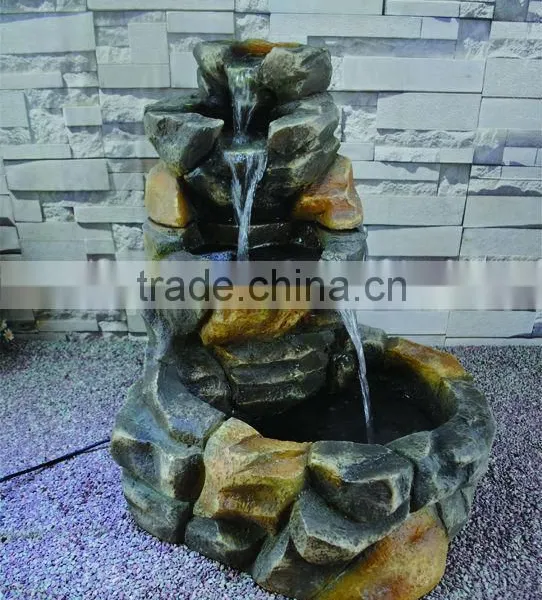 Popular Imitation Stone Garden Resin Outdoor Water Fountain photo-3