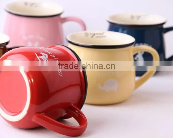 Haonai High Quality Hot Sale Ceramic Morning Tea or Milk Cup photo-3