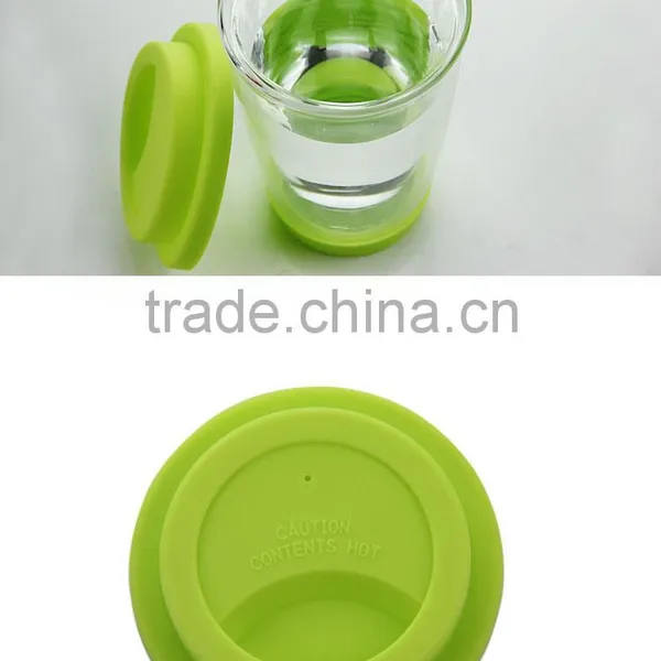 OEM Double Wall Borosilicate Glass Cup With Lid photo-6