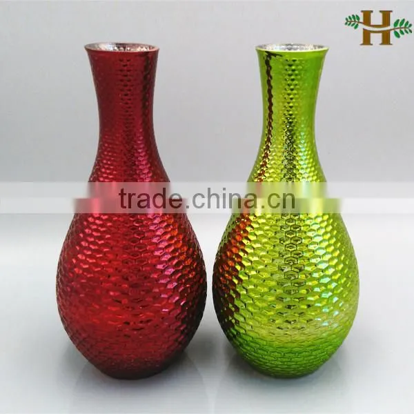 Hot Sell Hand Blown Bright Colored Glass Vases With High Quality China photo-2