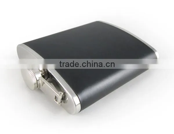 2016 New Leather Wine Bottle, 304 Hip Flask Stainless Steel Hip Flask photo-3