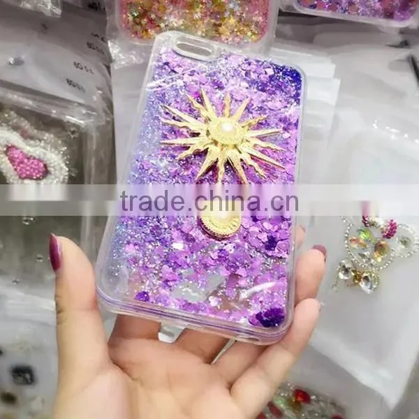 Quicksand Sun Sticker TPU + PC Bling Phone Shell for IPhone 6 / 6 Plus photo-4