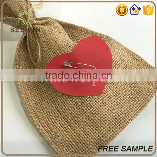 Heart-shaped Jute Bag for Packing photo-5